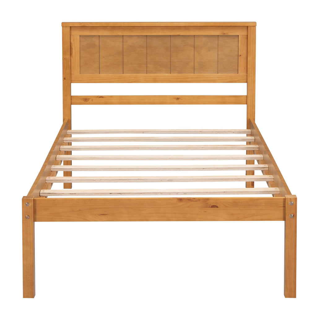 Twin Platform Bed Frame with Headboard