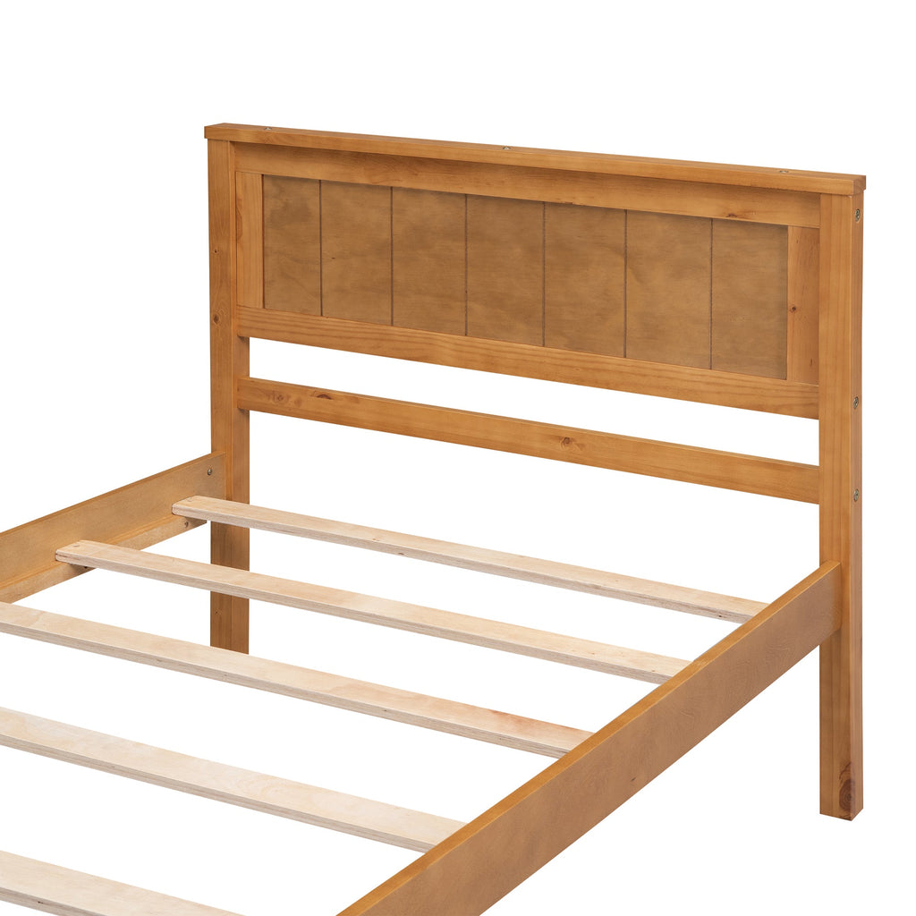 Twin Platform Bed Frame with Headboard