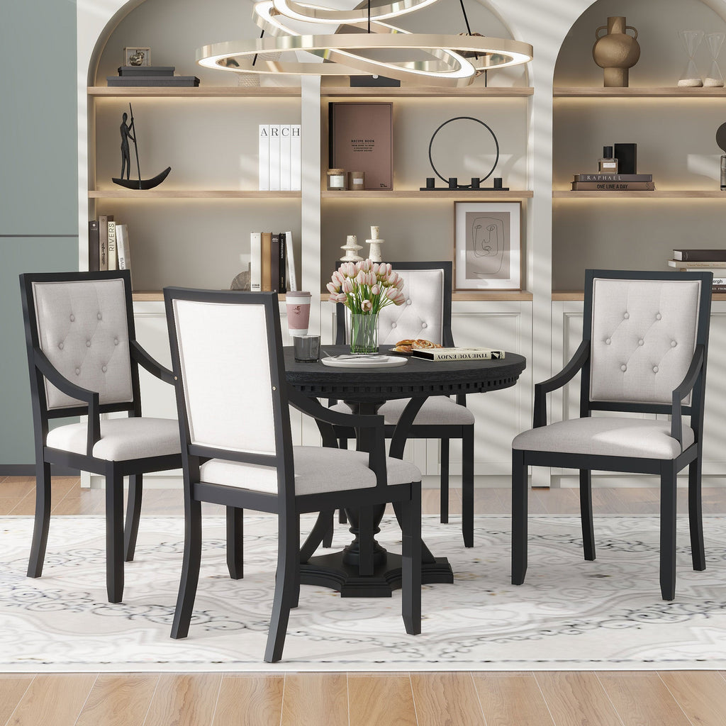 TREXM Retro 5-Piece Dining Set