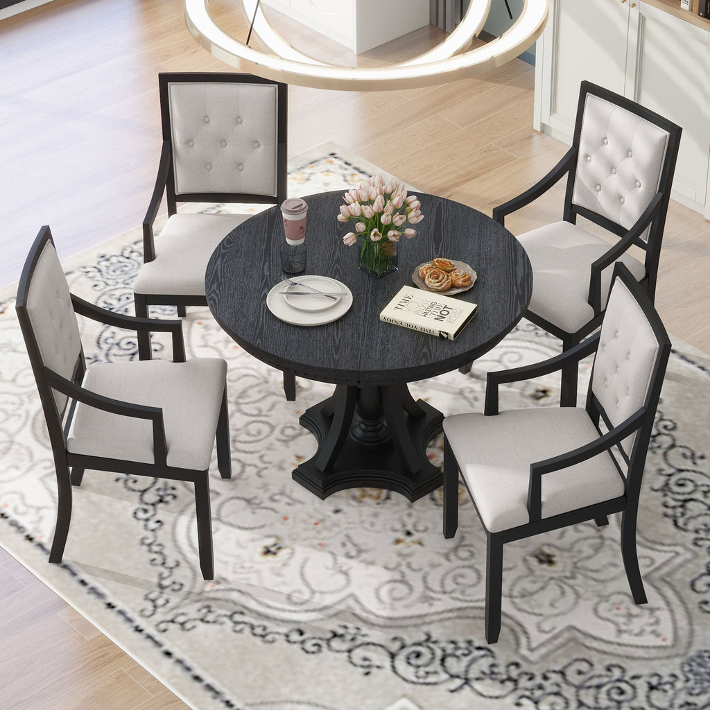 TREXM Retro 5-Piece Dining Set