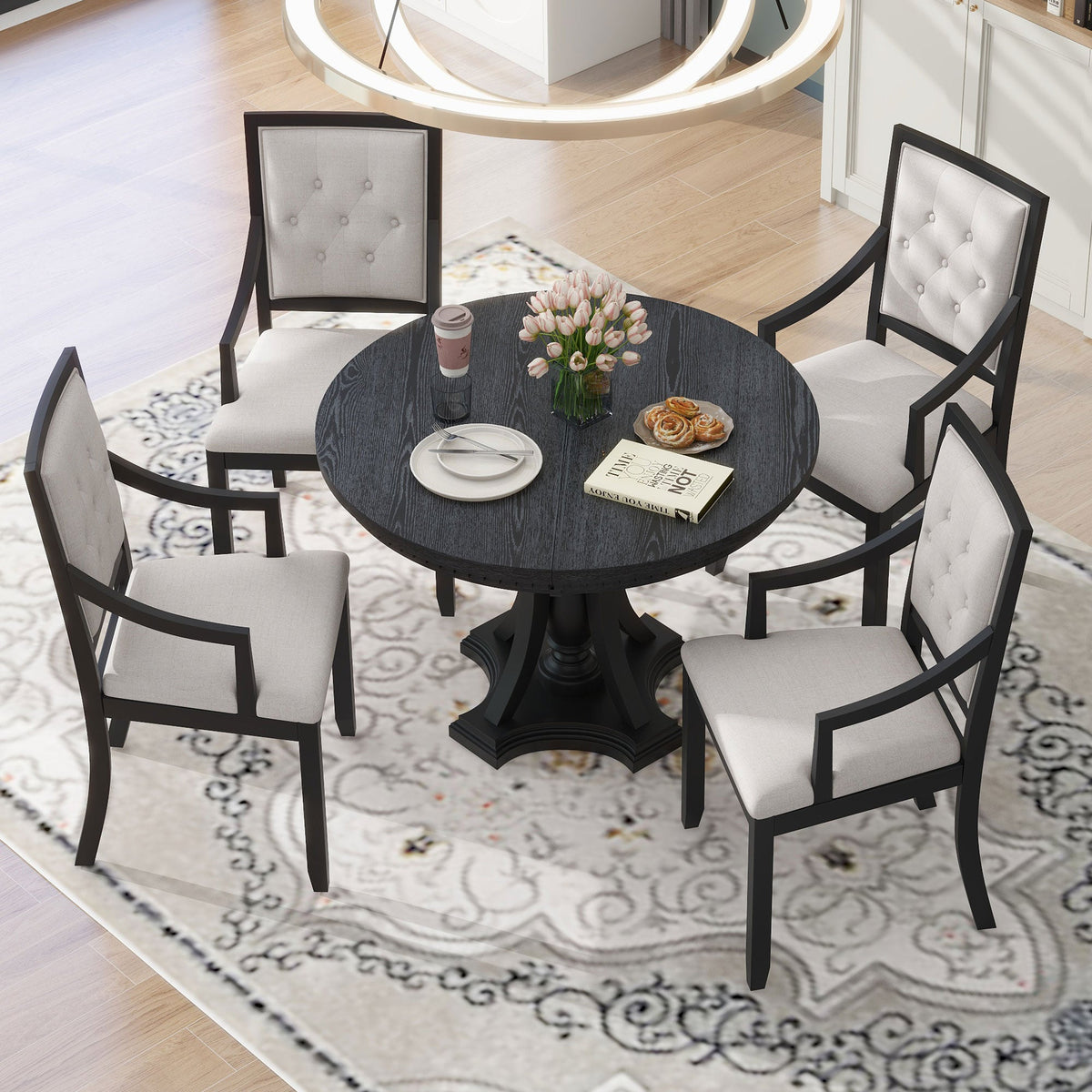 TREXM Retro 5-Piece Dining Set