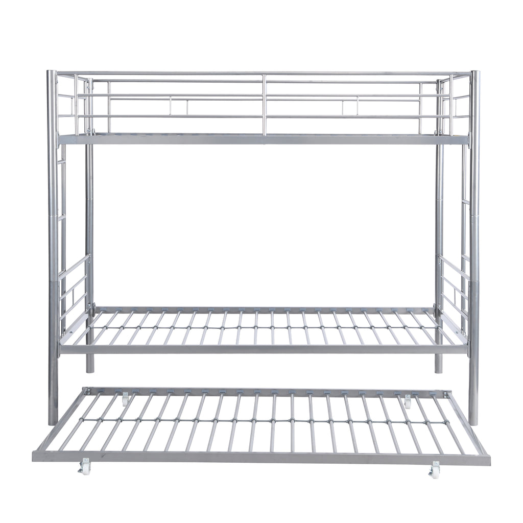 Metal Bunk Bed with Trundle