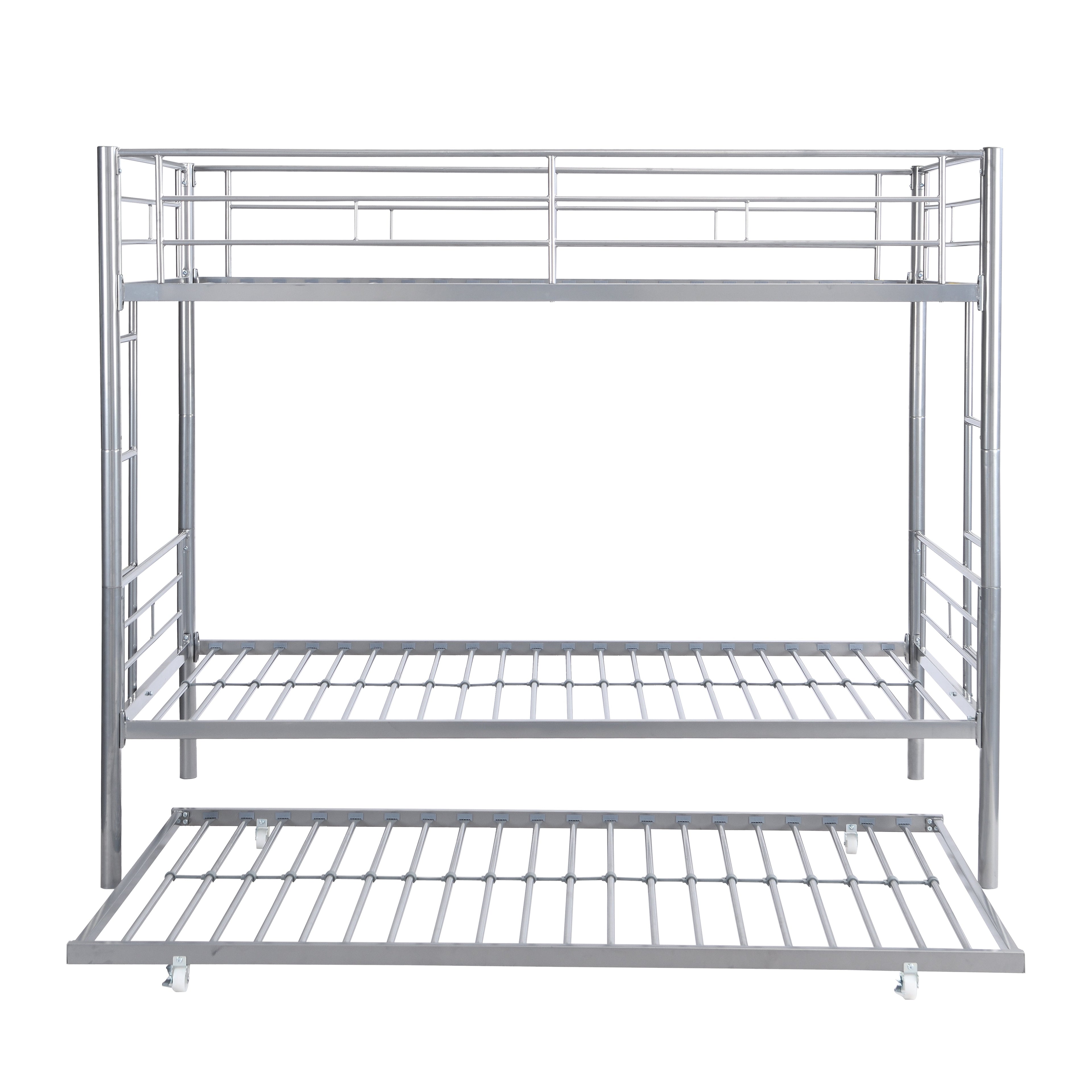 Metal Bunk Bed with Trundle