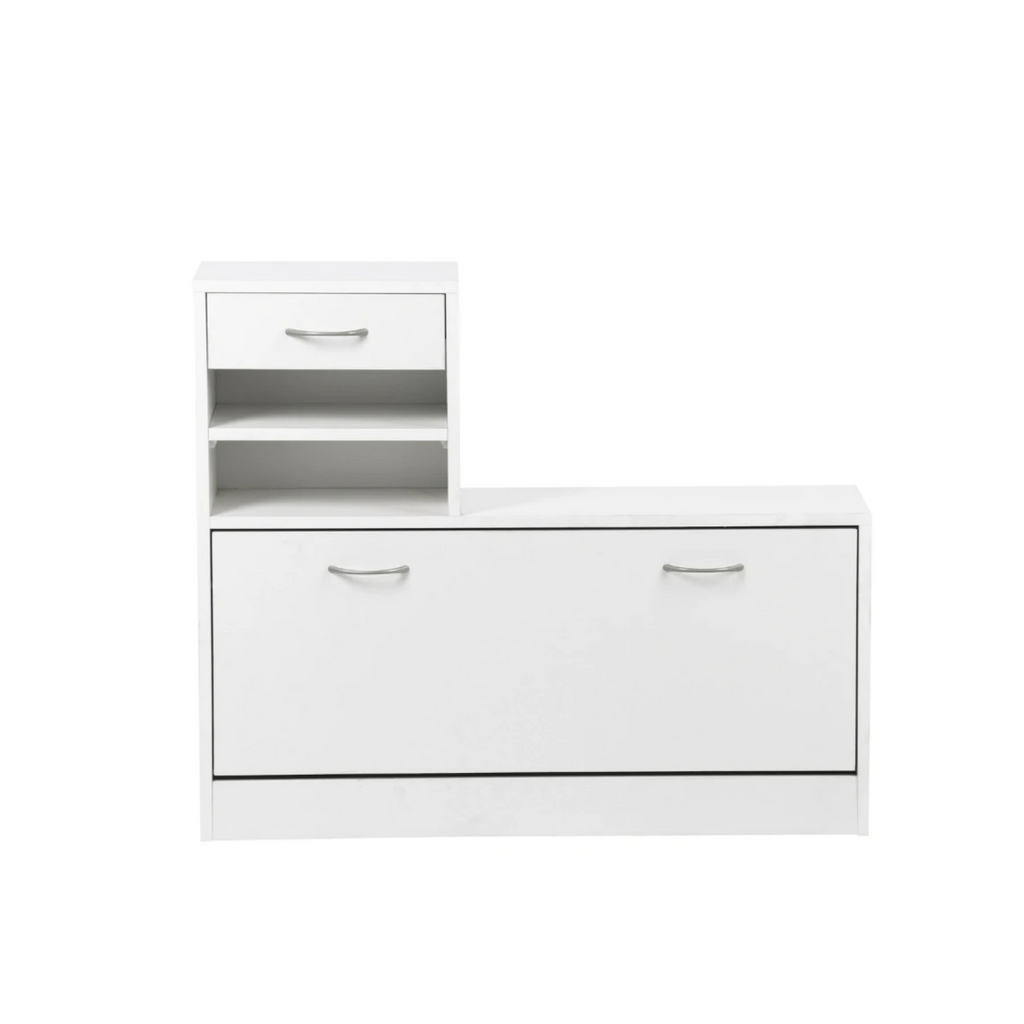 Combination Model Gate Cabinet with Shoe Cabinet, Hang Shelf, and Mirror