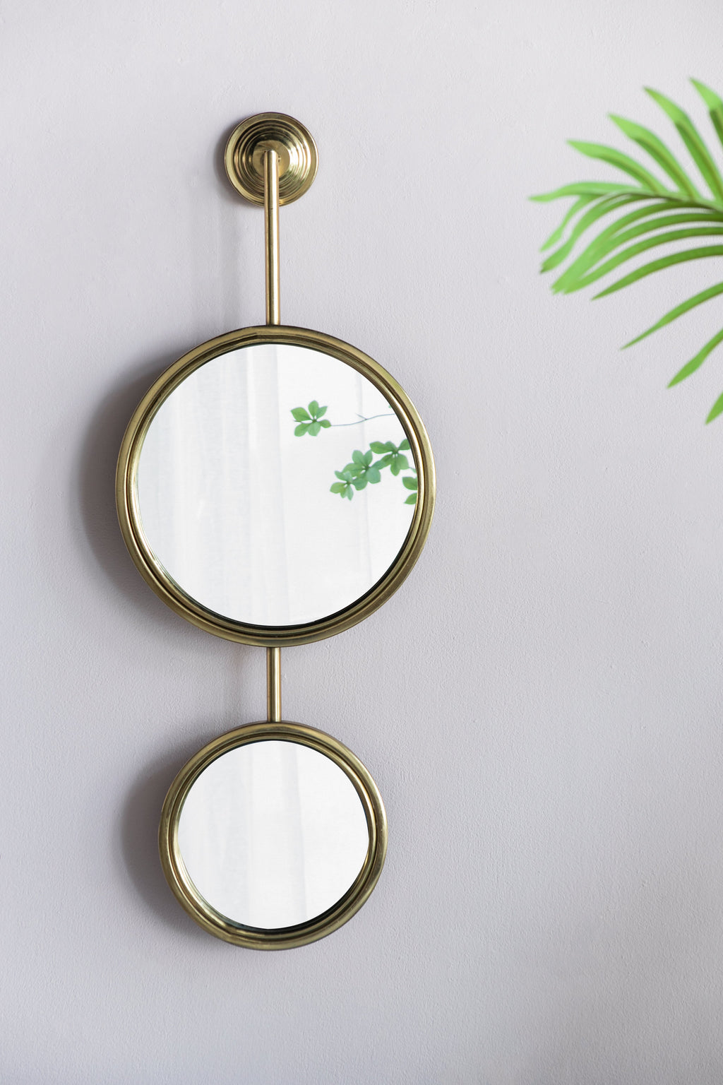 2 Circle Mirrors for Wall Decor