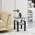 Tempered Black Glass Sofa Table