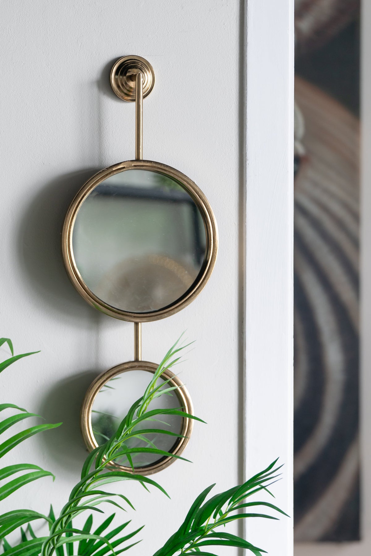 2 Circle Mirrors for Wall Decor