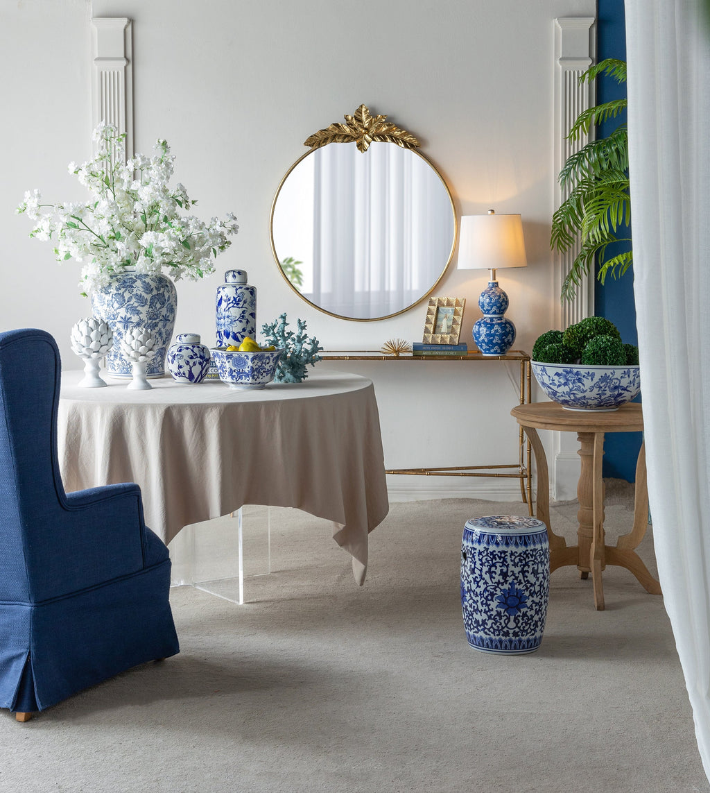36" x 41" Large Round Wall Mirror