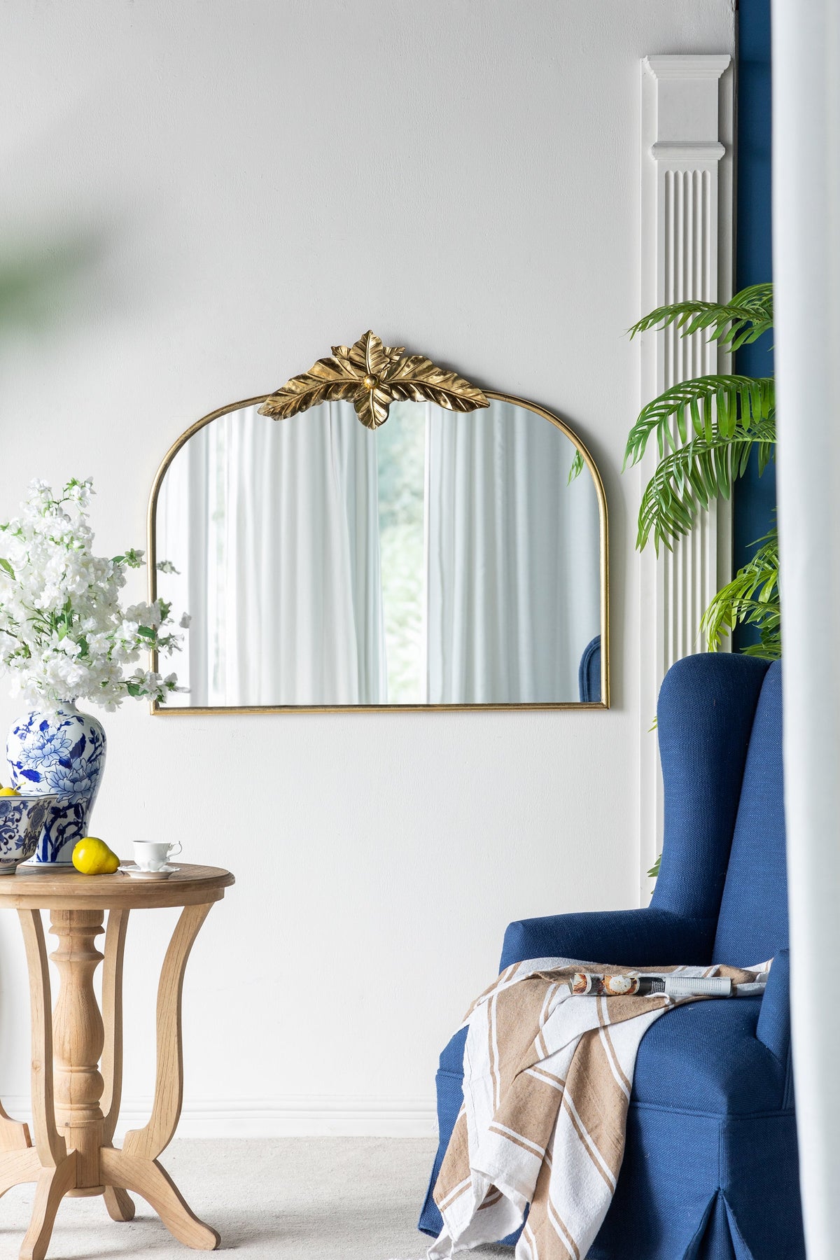 Large Arched Decorative Bathroom Mirror