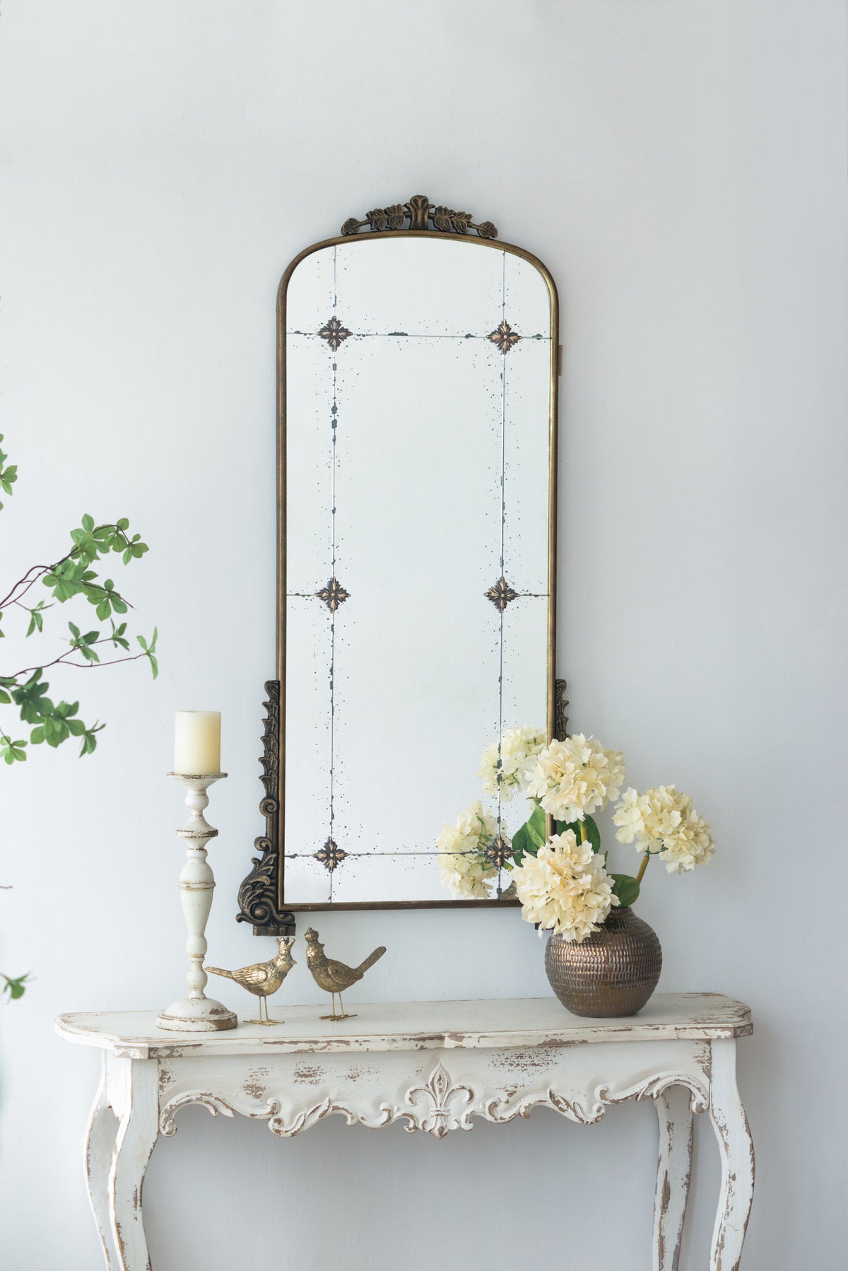 Antique Gold Wall Mirror - 24" x 48.5"