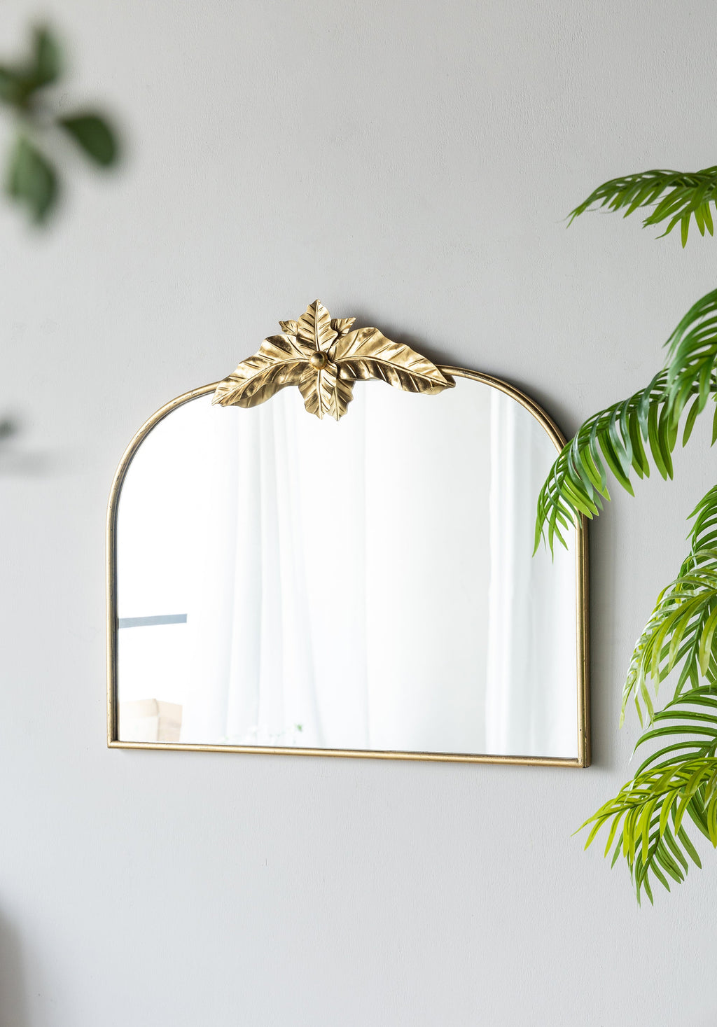 Large Arched Decorative Bathroom Mirror
