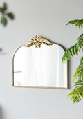 Large Arched Decorative Bathroom Mirror