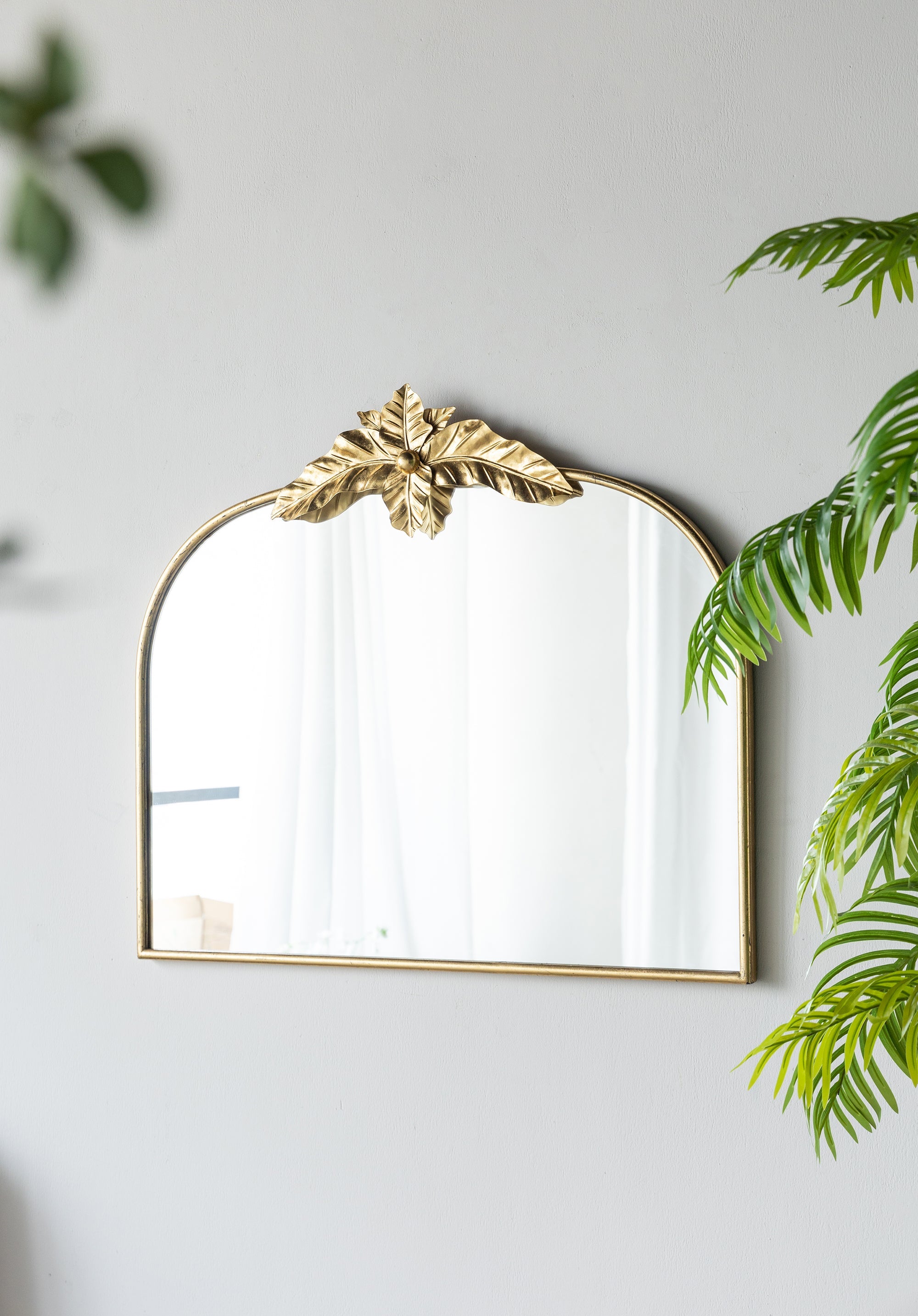 Large Arched Decorative Bathroom Mirror