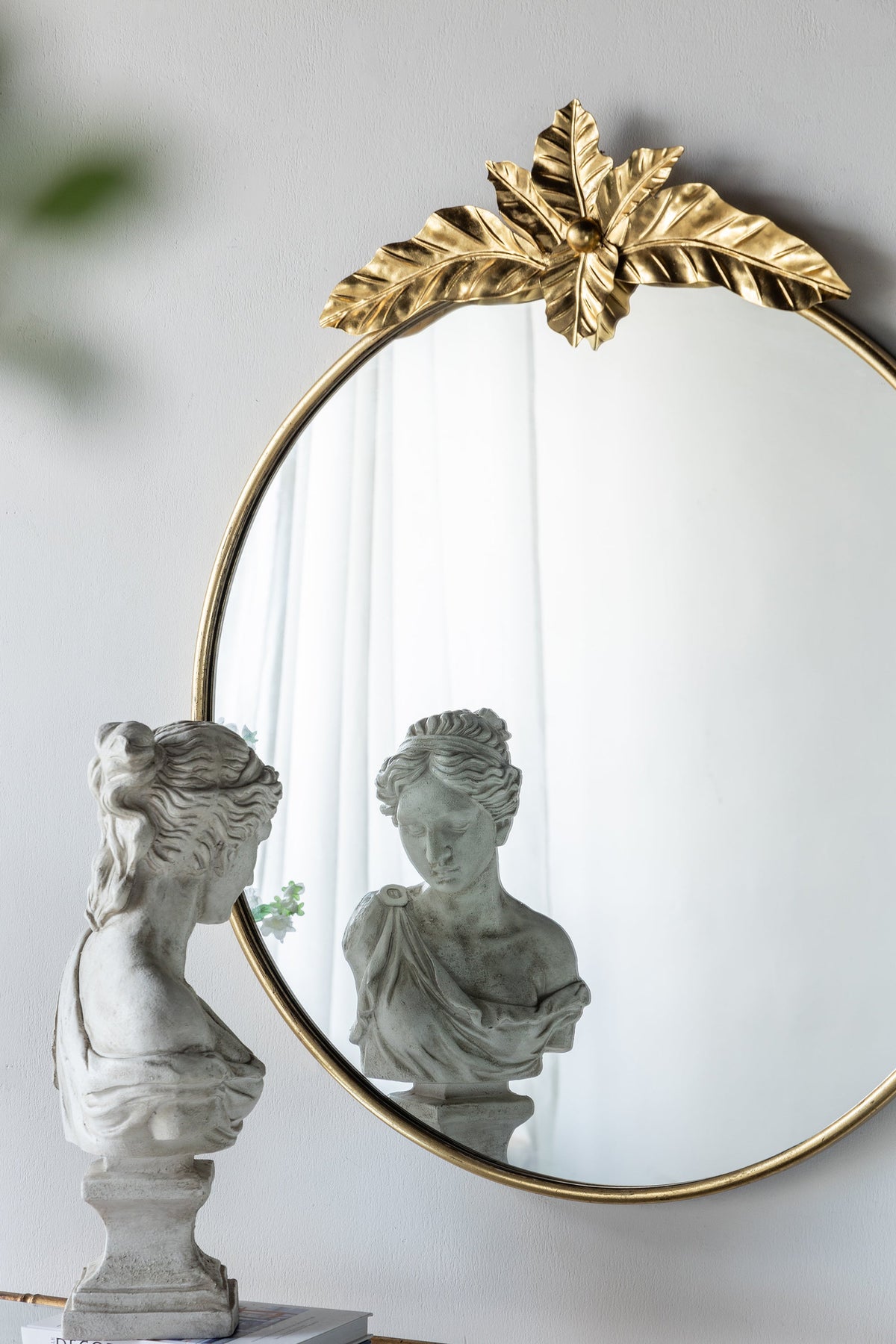 36" x 41" Large Round Wall Mirror