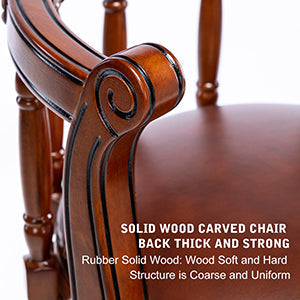 26'' Swivel Leather Wooden Bar Stools