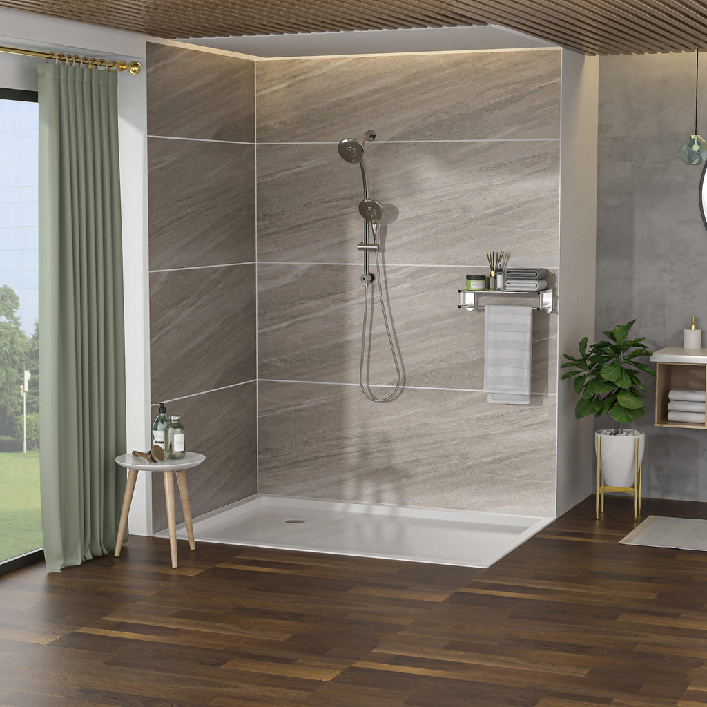 Dual Shower Head Wall Mounted Faucet