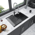 25 x 22 x 10 Inch Drop In Kitchen Sink Gunmetal