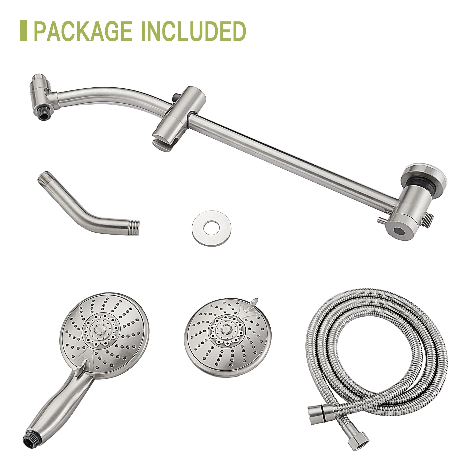 Dual Shower Head Wall Mounted Faucet