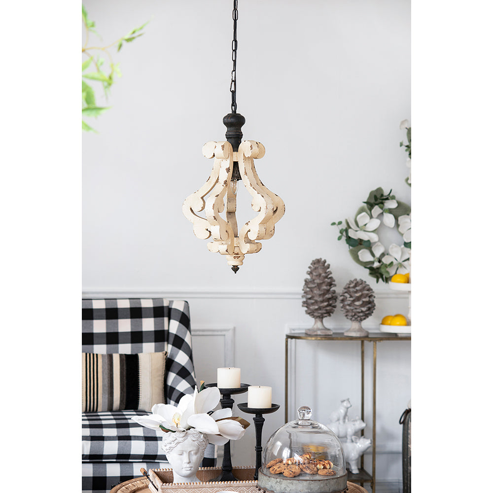Farmhouse Chandelier, Distressed