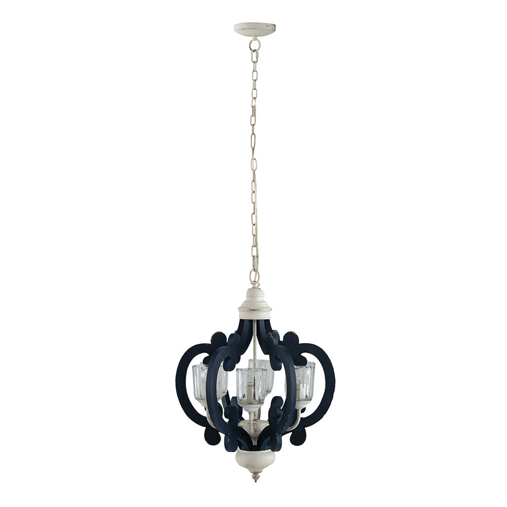 Wood Chandelier 6-Light Farmhouse Pendant Lighting