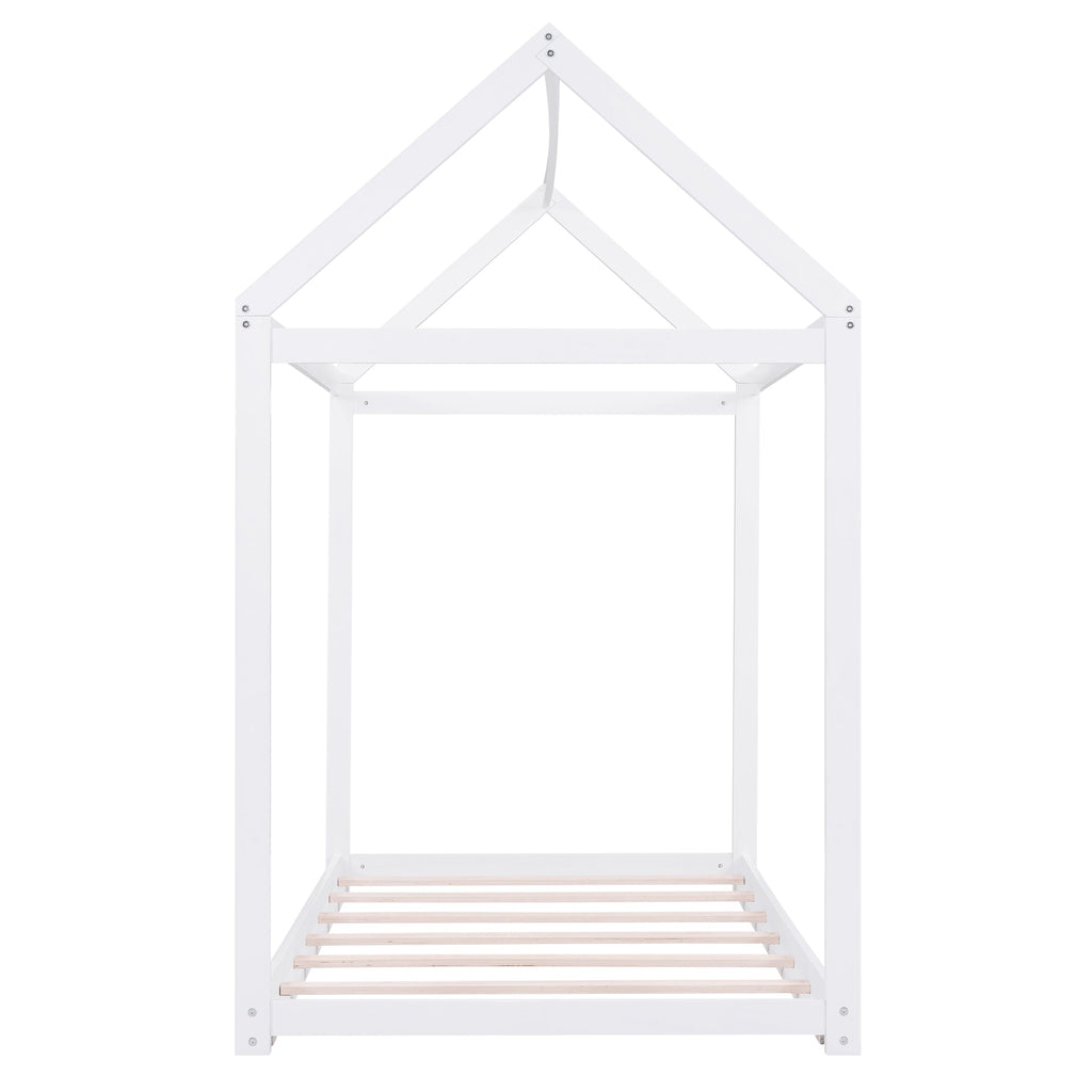 Twin Size Wooden House Bed