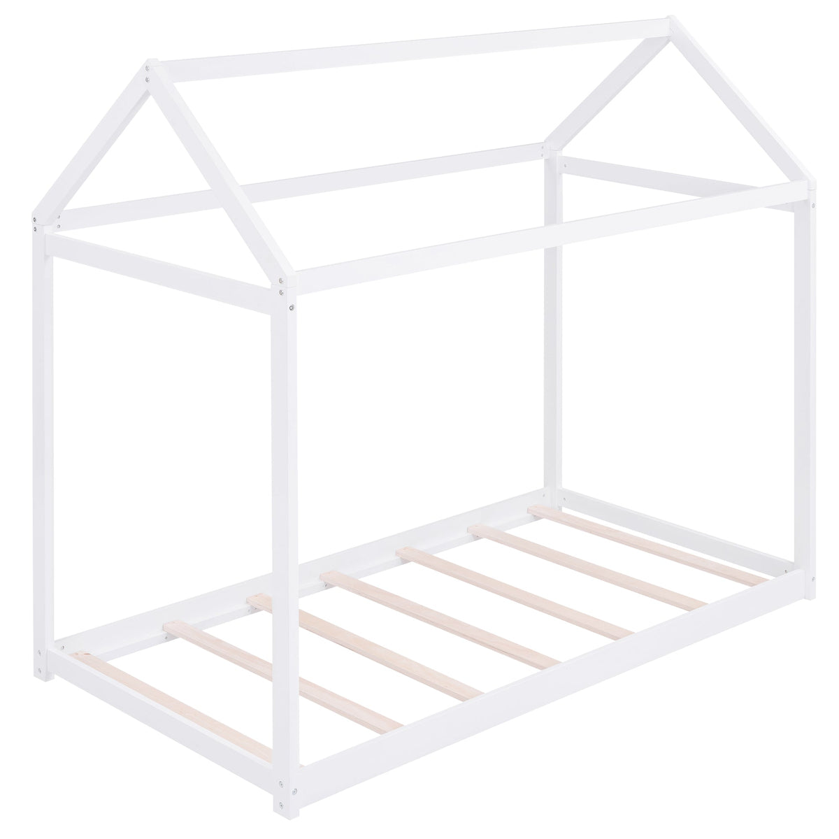 Twin Size Wooden House Bed
