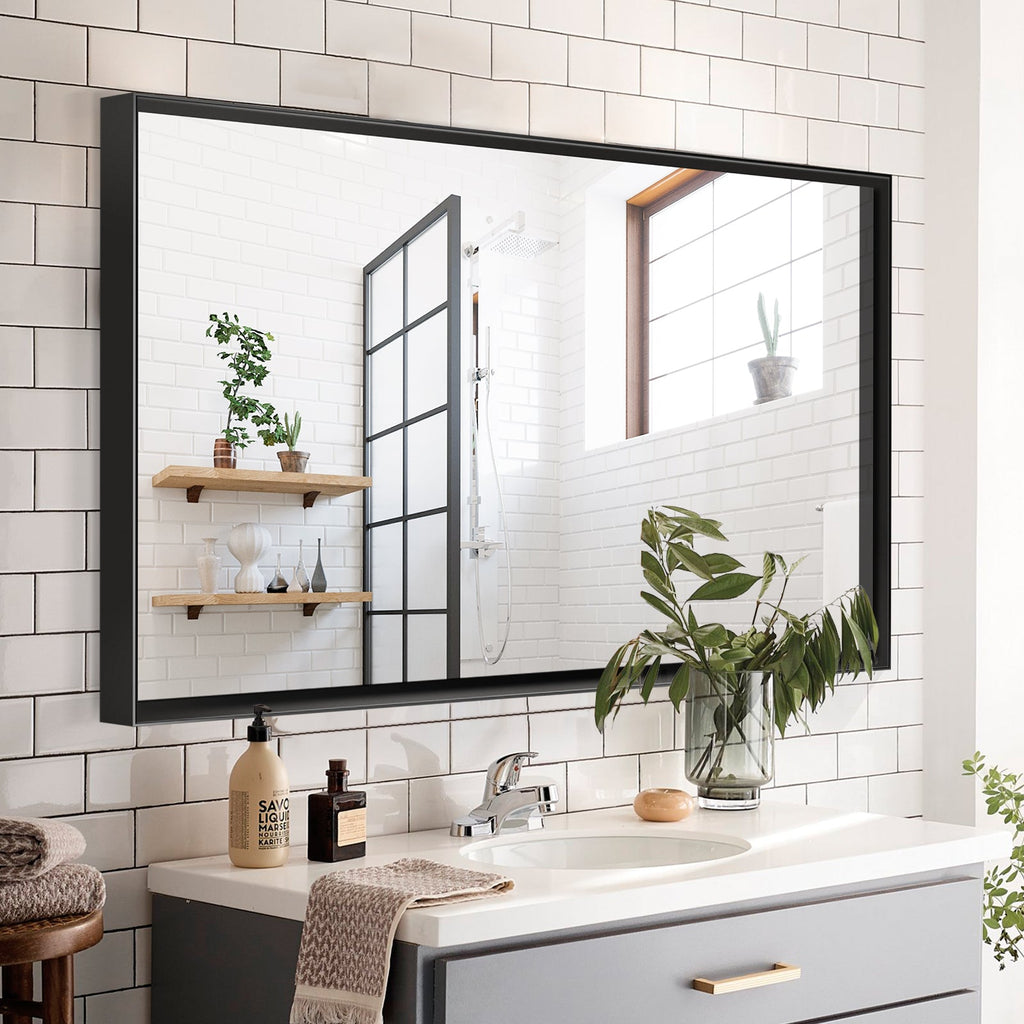 40x30 Inch Glossy Bathroom Mirror