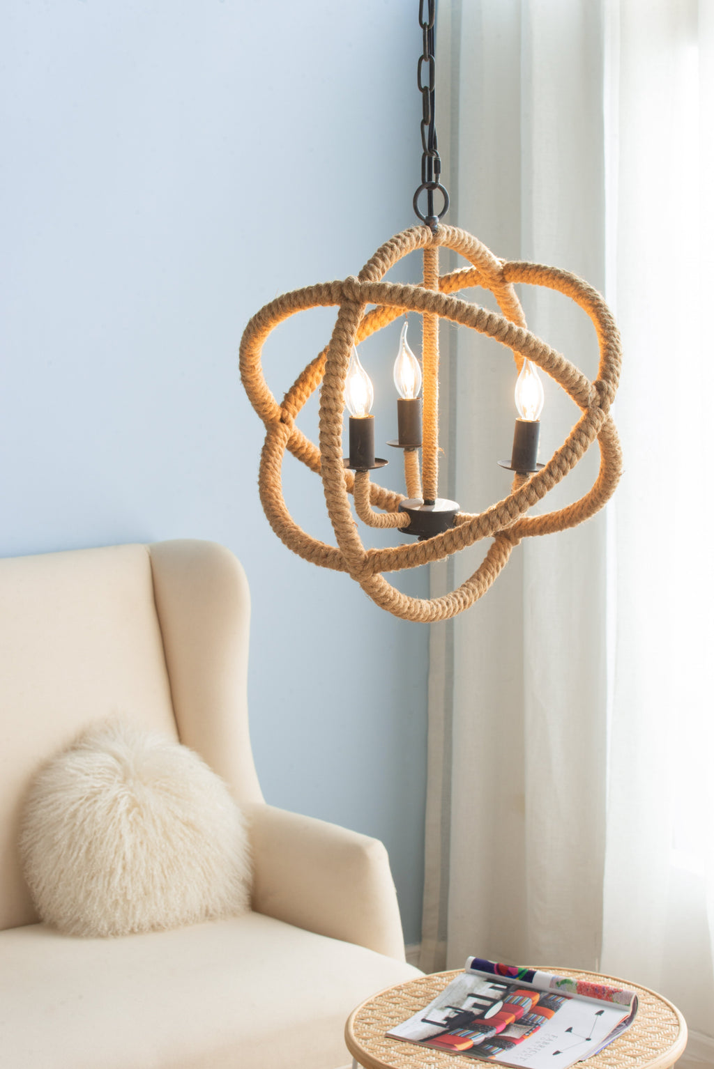 3-Light Farmhouse Chandelier