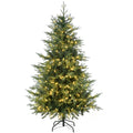 HOMCOM 6ft Tall Prelit Artificial Christmas Tree