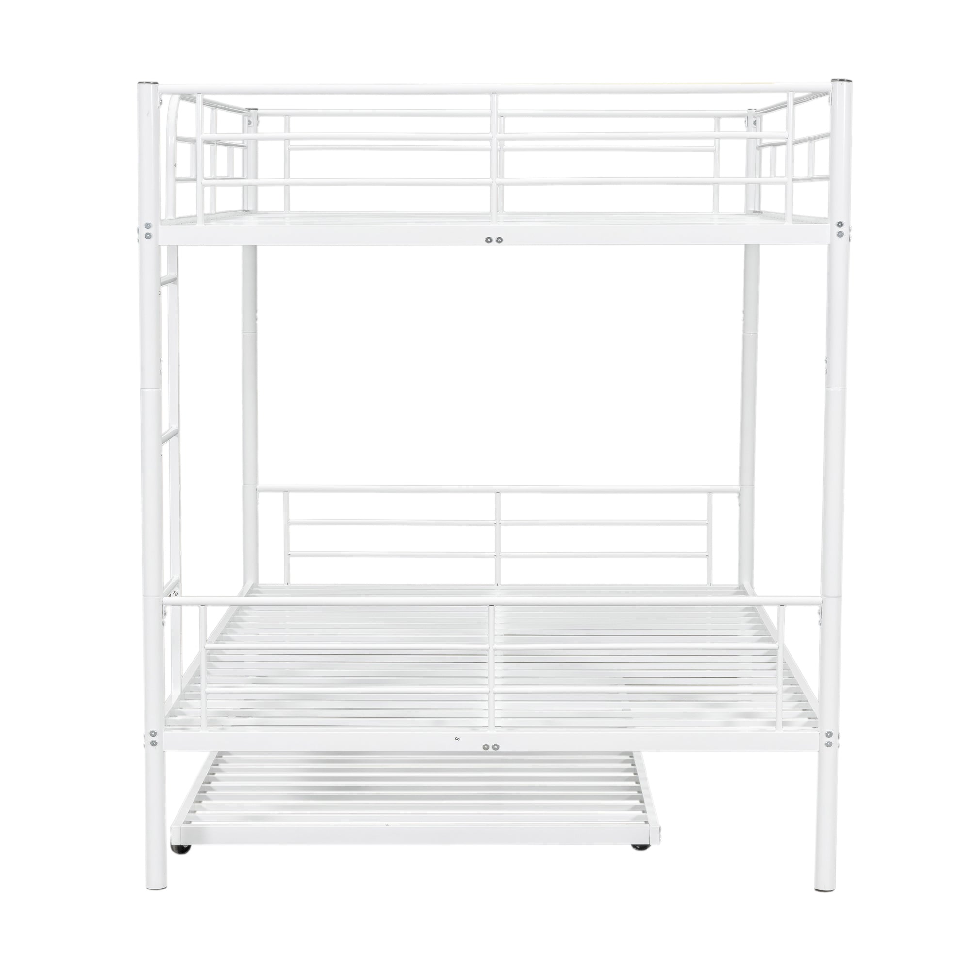 Full Over Full Metal Bunk Bed with Trundle