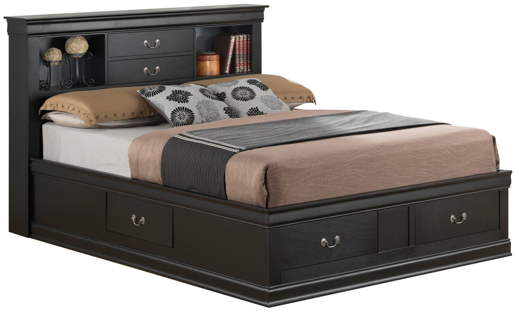 Elegant Full Storage Bed With Classic Charm