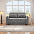 61.6" Pull Out Sofa Bed - Modern Chenille Convertible Loveseat