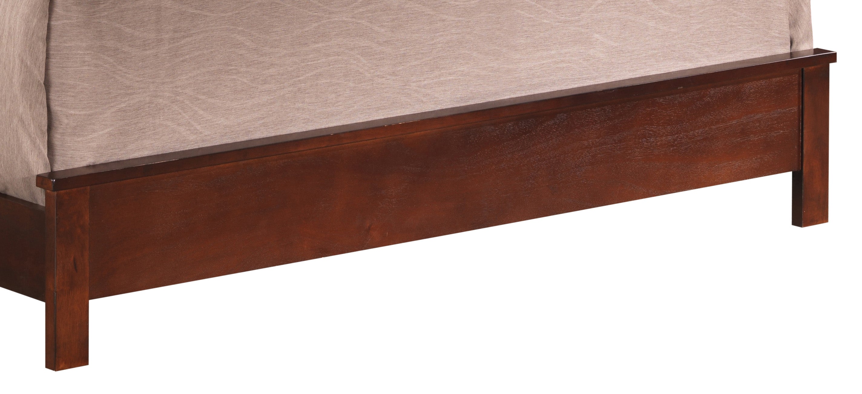 Charming Transitional King Bed In Cherry Hue
