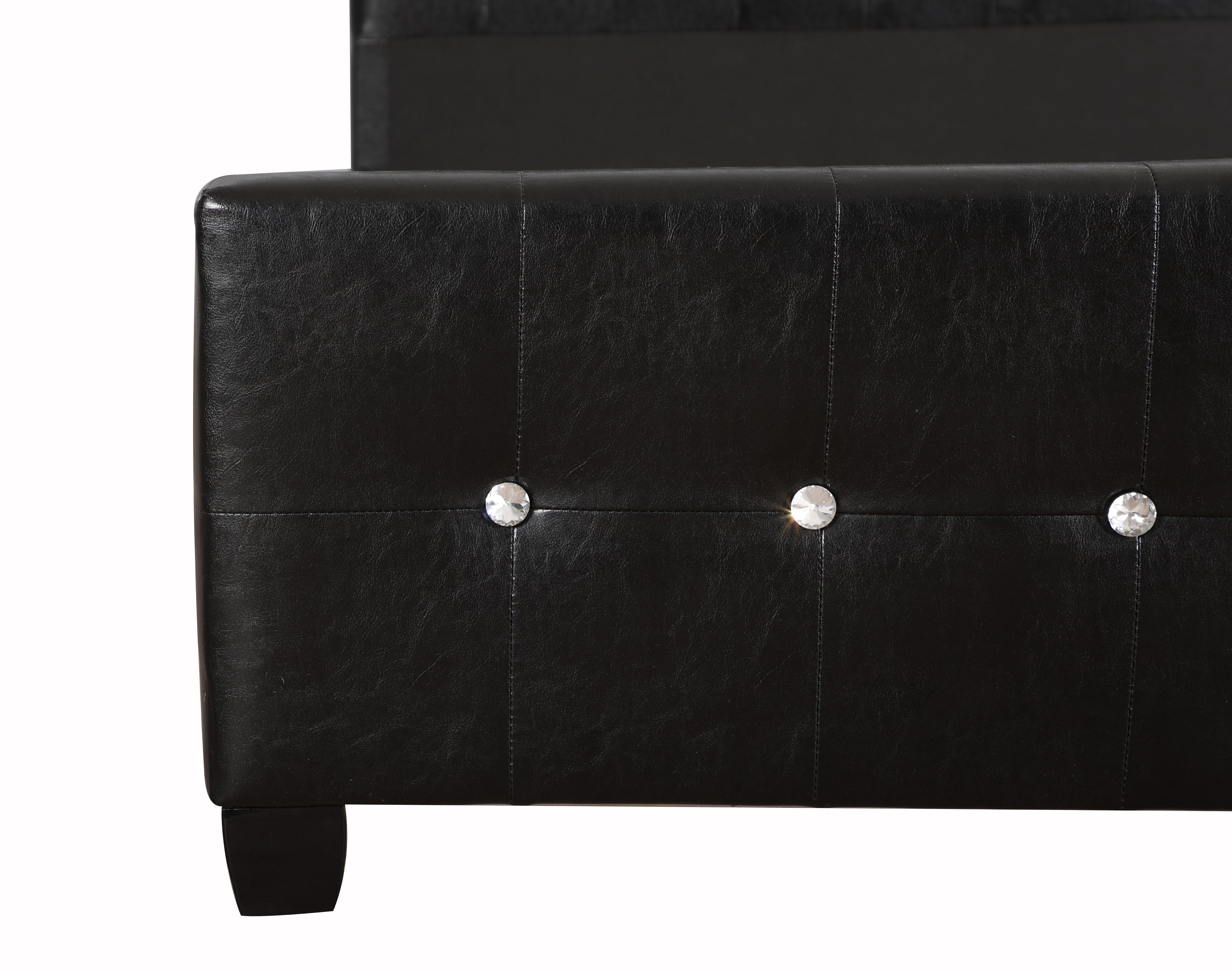 Stylish Transitional Twin Bed In Sleek