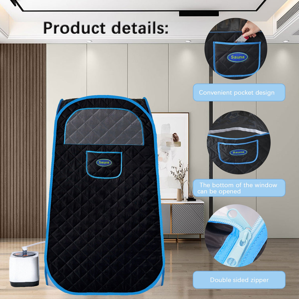 Portable Folding Full Size Steam Sauna