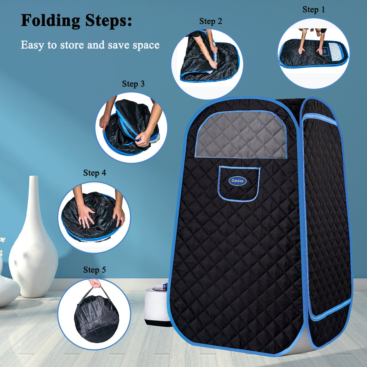 Portable Folding Full Size Steam Sauna