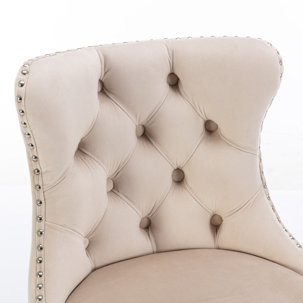 Swivel Velvet Barstools Adjustable Seat Height