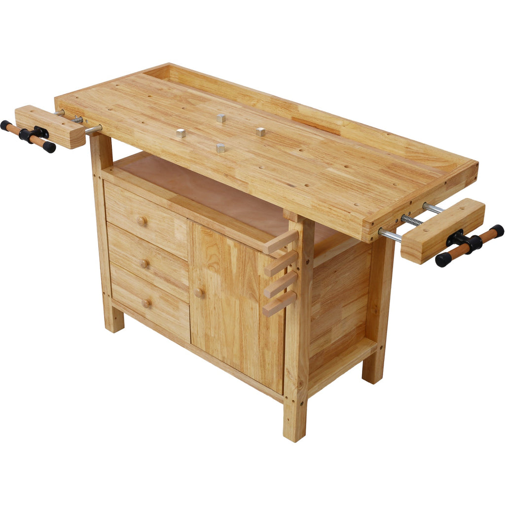 Wood Workbench - Wooden Workbench for Garage Workshop