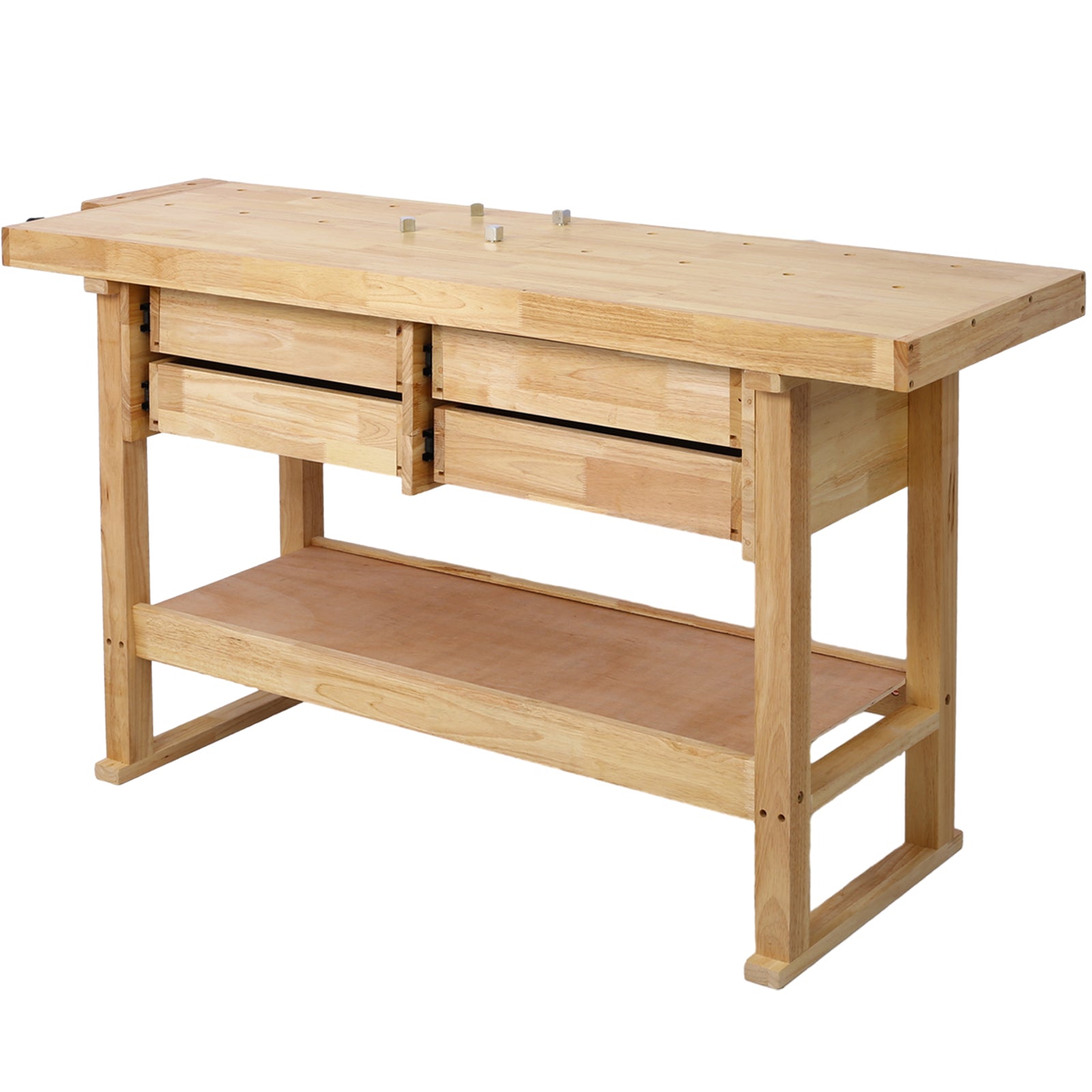 60in Workbench with 4 Drawers and Bar Clamps Set