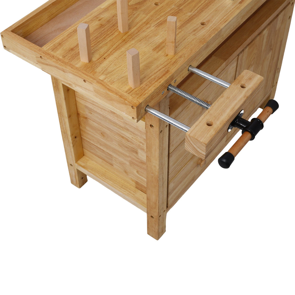 Wood Workbench - Wooden Workbench for Garage Workshop