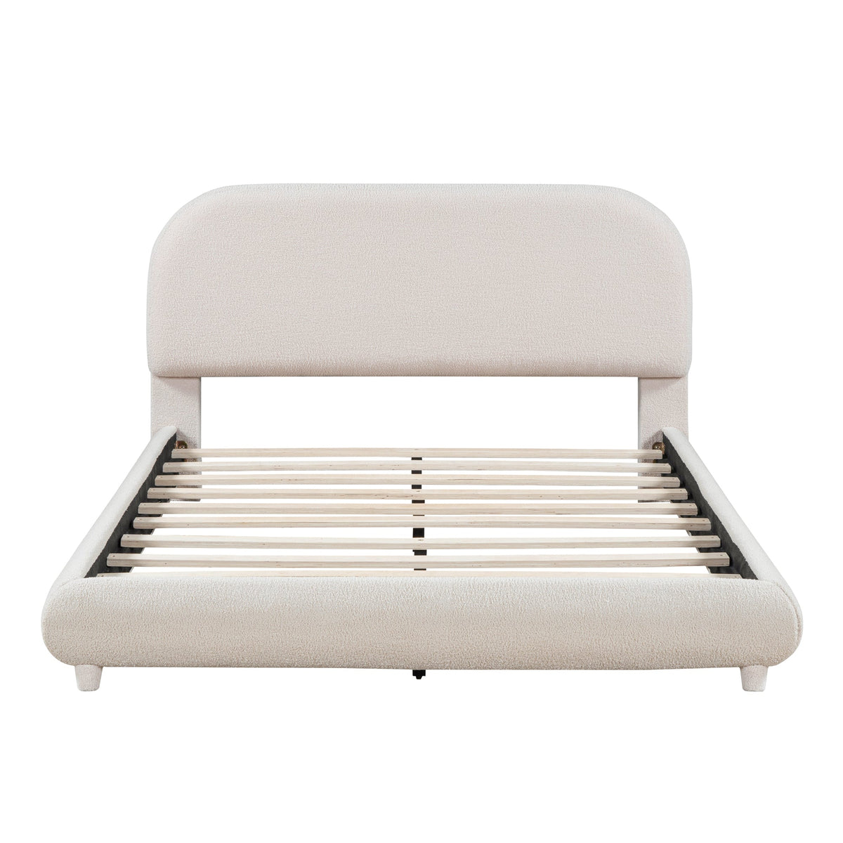 Teddy Fleece Full Size Upholstered Platform Bed