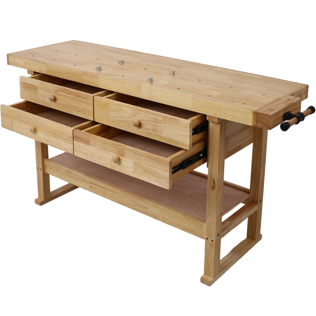 60in Workbench with 4 Drawers and Bar Clamps Set