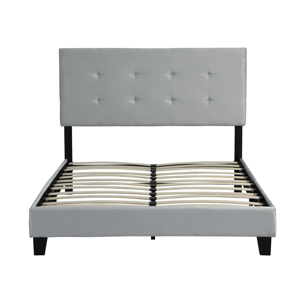 Queen Size Upholstered Platform Bed Frame