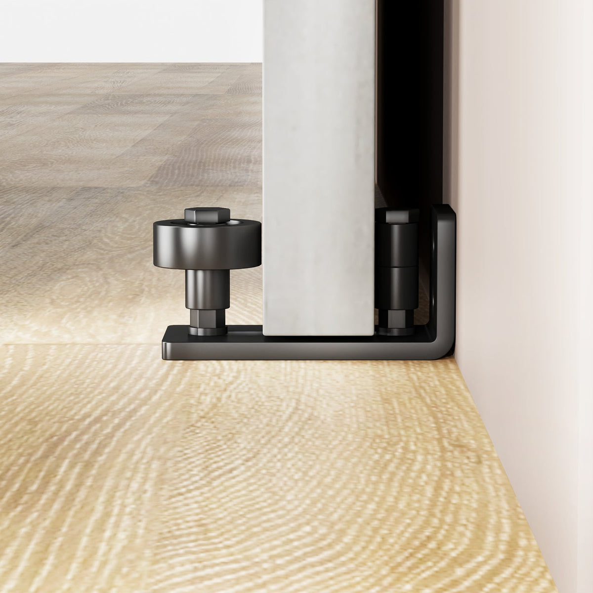 32" x 84" Melamine Integrated Door Slab With Sliding Track Kit