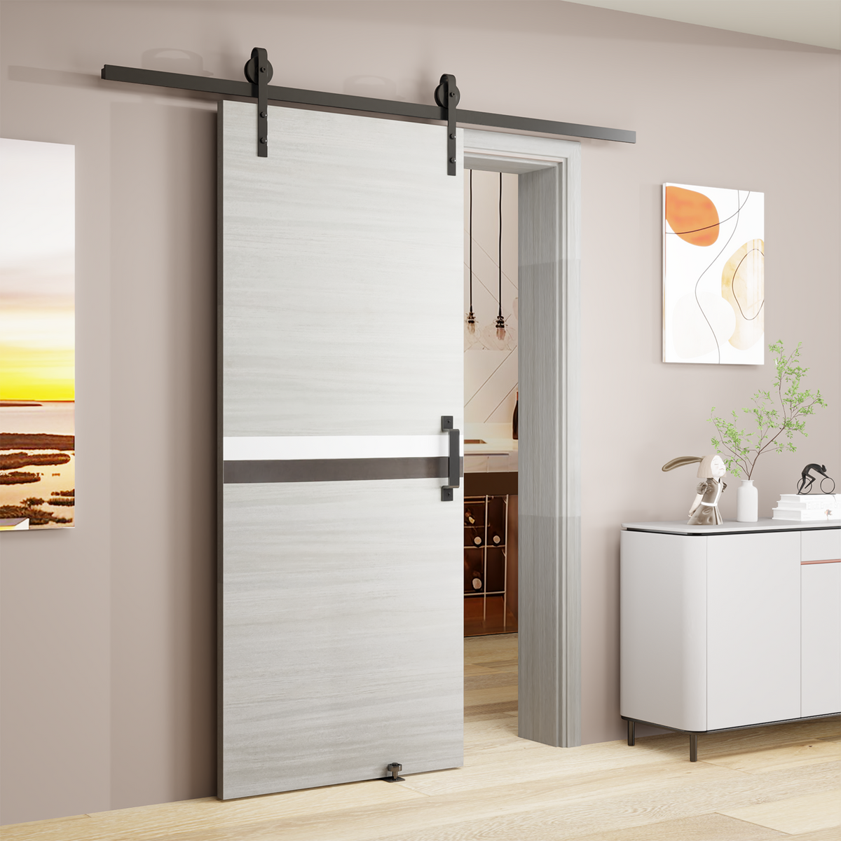 CRAZY ELF Melamine Integrated Door Slab - 28" x 84"