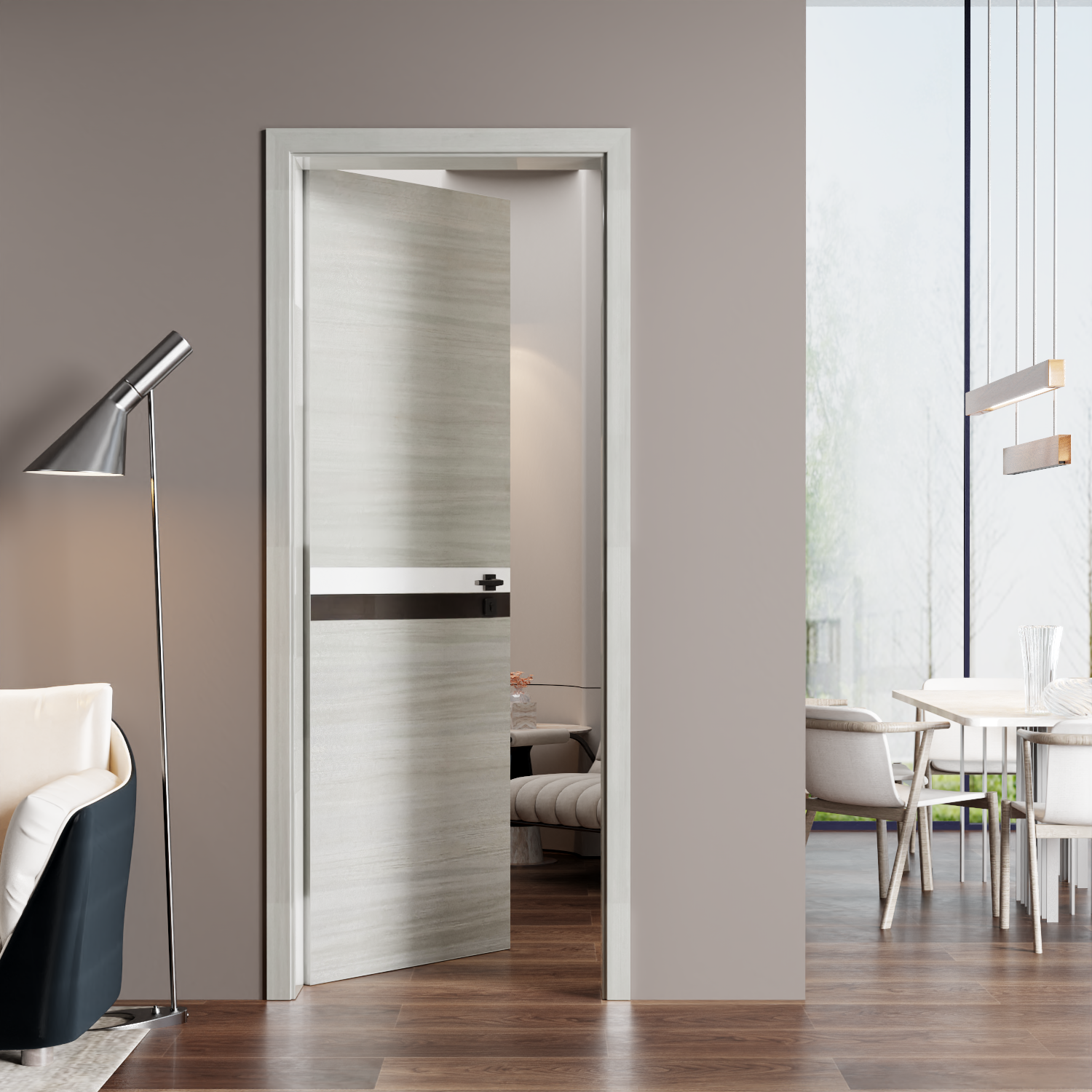 Crazy Elf 36"x84" Melamine Integrated Door Slab