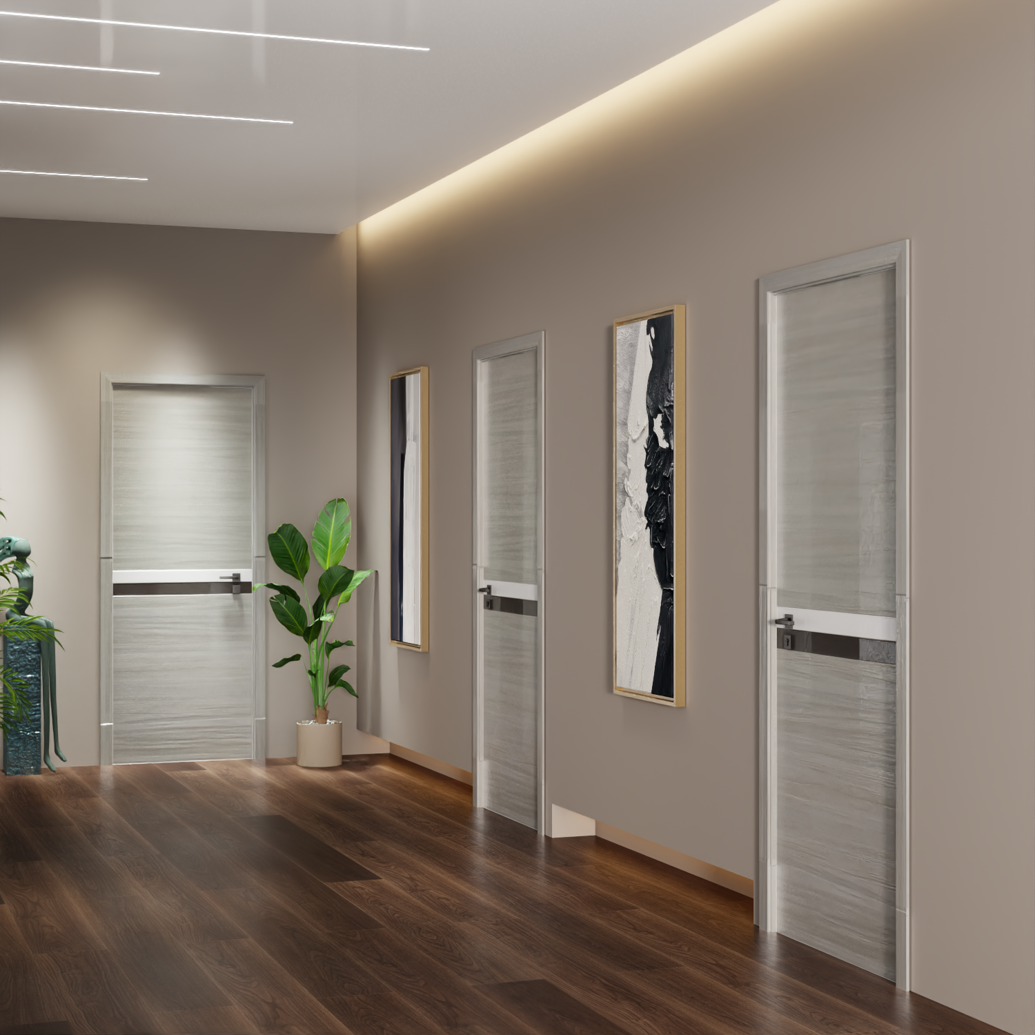 CRAZY ELF Melamine Integrated Door Slab - 28" x 84"