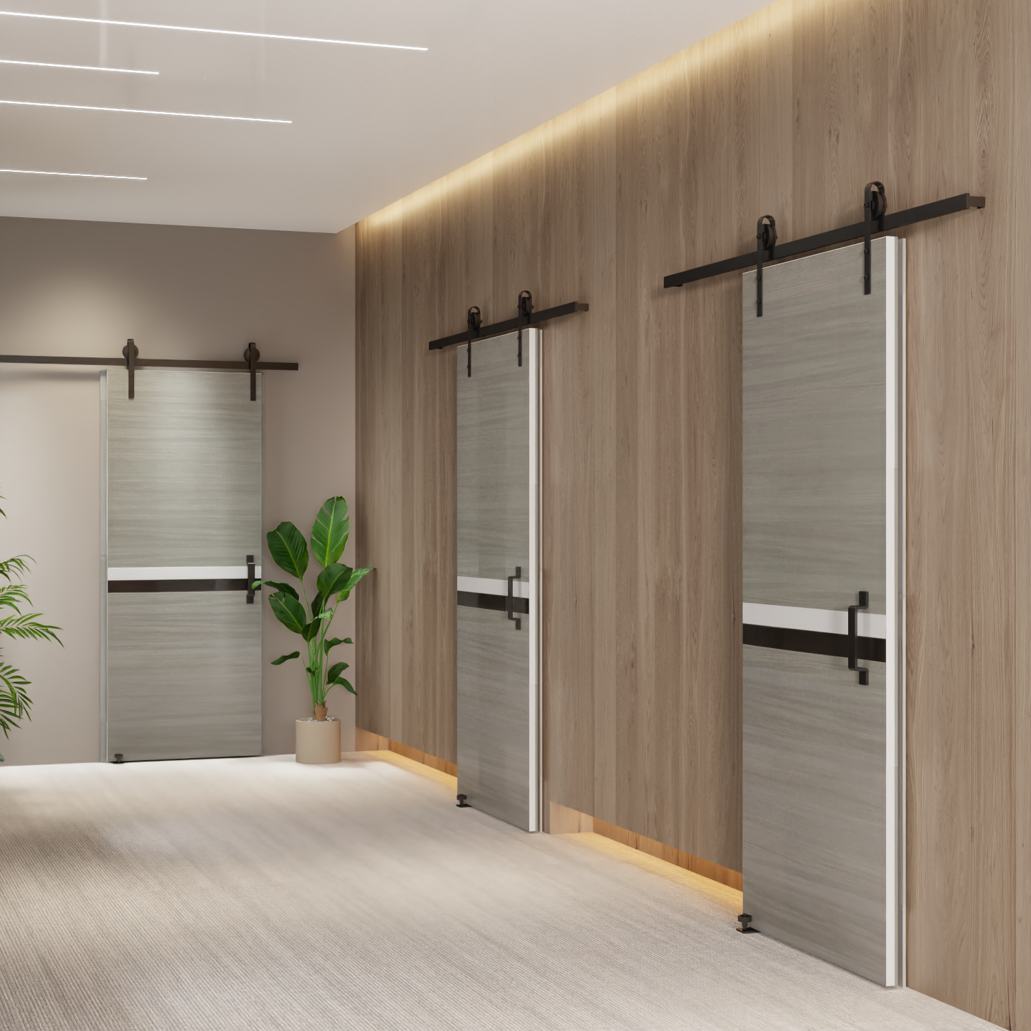 CRAZY ELF Melamine Integrated Door Slab - 28" x 84"