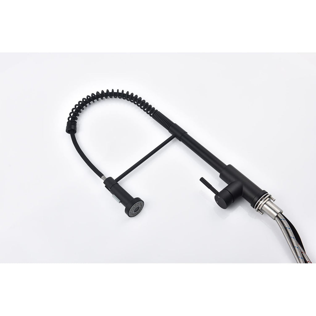 Pull Down Single Handle Spring Kitchen Faucet