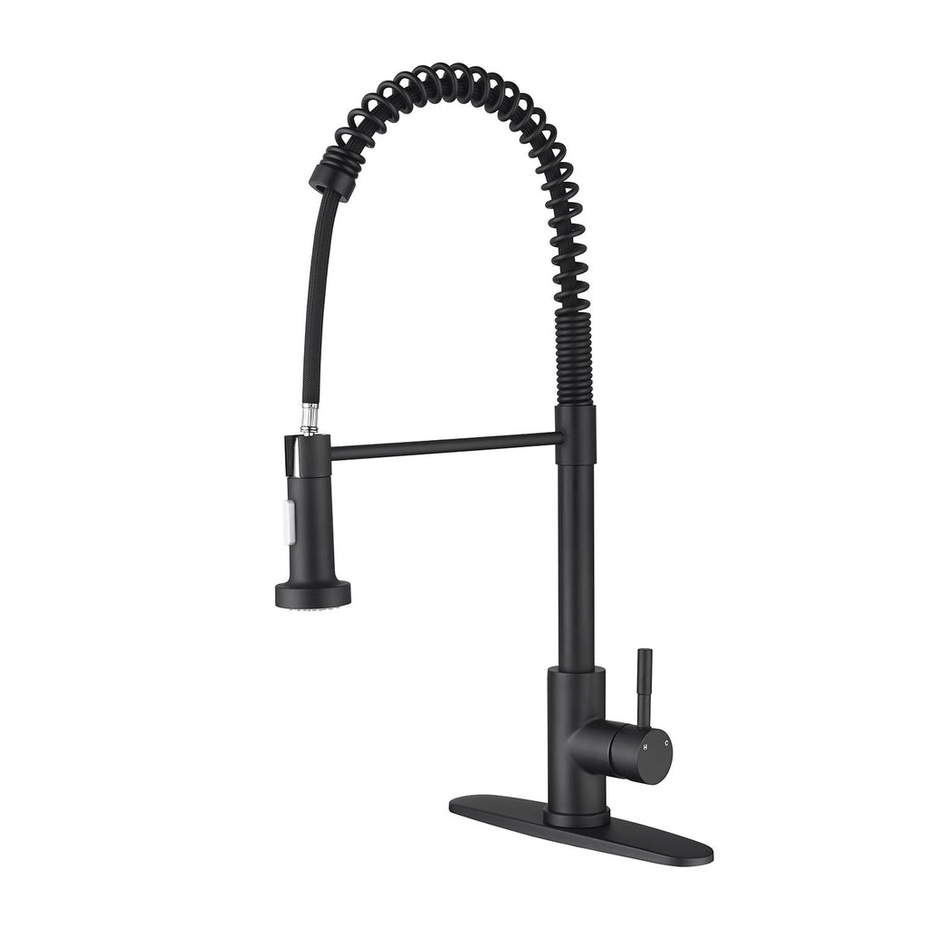 Pull Down Single Handle Spring Kitchen Faucet